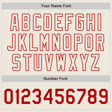 Load image into Gallery viewer, Custom Black Cream-Red Authentic Split Fashion Baseball Jersey