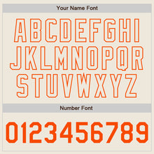 Load image into Gallery viewer, Custom Black Cream-Orange Authentic Split Fashion Baseball Jersey