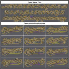 Загрузить изображение в средство просмотра галереи, Custom Steel Gray Old Gold Authentic Baseball Jersey