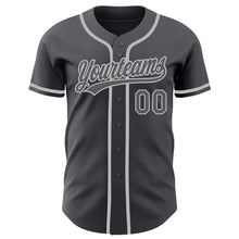 Загрузить изображение в средство просмотра галереи, Custom Steel Gray Gray Authentic Baseball Jersey