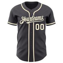 Загрузить изображение в средство просмотра галереи, Custom Steel Gray Cream Authentic Baseball Jersey