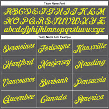 Загрузить изображение в средство просмотра галереи, Custom Steel Gray Neon Yellow Performance T-Shirt