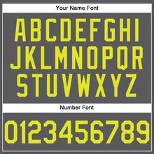 Загрузить изображение в средство просмотра галереи, Custom Steel Gray Neon Yellow Performance T-Shirt