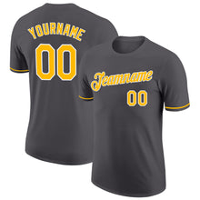 Загрузить изображение в средство просмотра галереи, Custom Steel Gray Gold-White Performance T-Shirt