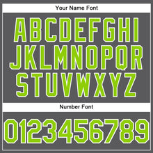 Загрузить изображение в средство просмотра галереи, Custom Steel Gray Neon Green-White Performance T-Shirt
