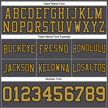Charger l'image dans la galerie, Custom Stitched Steel Gray Old Gold-Black Football Pullover Sweatshirt Hoodie
