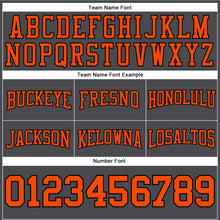 Charger l'image dans la galerie, Custom Stitched Steel Gray Orange-Black Football Pullover Sweatshirt Hoodie