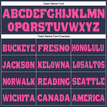 Загрузить изображение в средство просмотра галереи, Custom Navy Pink Fleece Jogger Sweatpants