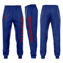 Загрузить изображение в средство просмотра галереи, Custom Royal Red Fleece Jogger Sweatpants