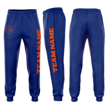 Загрузить изображение в средство просмотра галереи, Custom Royal Orange Fleece Jogger Sweatpants