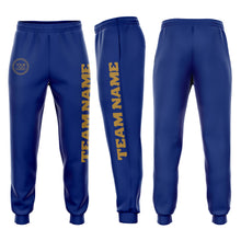 Загрузить изображение в средство просмотра галереи, Custom Royal Old Gold Fleece Jogger Sweatpants