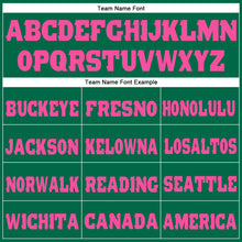 Загрузить изображение в средство просмотра галереи, Custom Kelly Green Pink Fleece Jogger Sweatpants