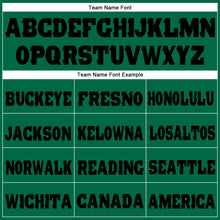 Charger l'image dans la galerie, Custom Kelly Green Black Fleece Jogger Sweatpants