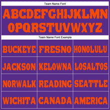 Загрузить изображение в средство просмотра галереи, Custom Purple Orange Fleece Jogger Sweatpants