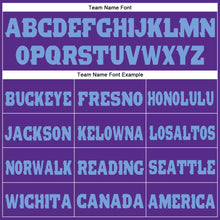 Загрузить изображение в средство просмотра галереи, Custom Purple Light Blue Fleece Jogger Sweatpants