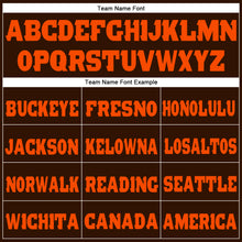 Laden Sie das Bild in den Galerie-Viewer, Custom Brown Orange Fleece Jogger Sweatpants