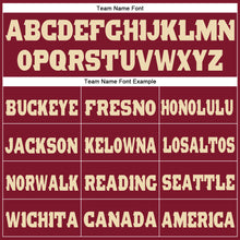 Laden Sie das Bild in den Galerie-Viewer, Custom Crimson Cream Fleece Jogger Sweatpants