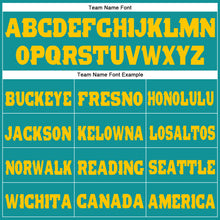 Загрузить изображение в средство просмотра галереи, Custom Aqua Gold Fleece Jogger Sweatpants