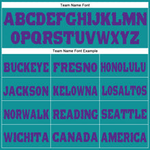 Laden Sie das Bild in den Galerie-Viewer, Custom Aqua Purple Fleece Jogger Sweatpants