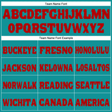 Загрузить изображение в средство просмотра галереи, Custom Aqua Red Fleece Jogger Sweatpants