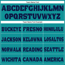 Laden Sie das Bild in den Galerie-Viewer, Custom Aqua Navy Fleece Jogger Sweatpants