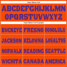 Загрузить изображение в средство просмотра галереи, Custom Orange Purple Fleece Jogger Sweatpants