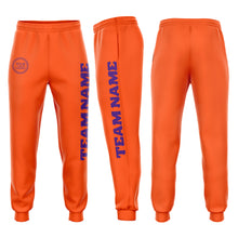 Загрузить изображение в средство просмотра галереи, Custom Orange Purple Fleece Jogger Sweatpants