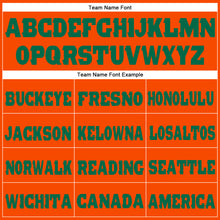 Загрузить изображение в средство просмотра галереи, Custom Orange Kelly Green Fleece Jogger Sweatpants