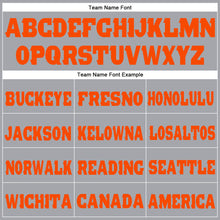 Загрузить изображение в средство просмотра галереи, Custom Gray Orange Fleece Jogger Sweatpants