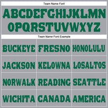 Загрузить изображение в средство просмотра галереи, Custom Gray Kelly Green Fleece Jogger Sweatpants