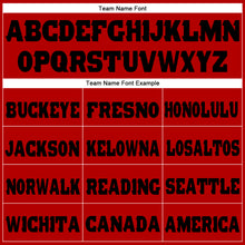 Charger l'image dans la galerie, Custom Red Black Fleece Jogger Sweatpants