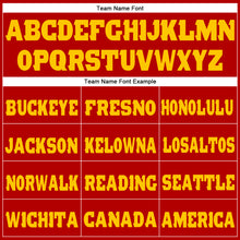 Charger l'image dans la galerie, Custom Red Gold Fleece Jogger Sweatpants