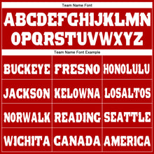 Загрузить изображение в средство просмотра галереи, Custom Red White Fleece Jogger Sweatpants