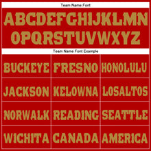 Charger l'image dans la galerie, Custom Red Old Gold Fleece Jogger Sweatpants