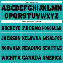 Laden Sie das Bild in den Galerie-Viewer, Custom Aqua Black Fleece Jogger Sweatpants