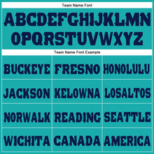 Загрузить изображение в средство просмотра галереи, Custom Aqua Navy Fleece Jogger Sweatpants