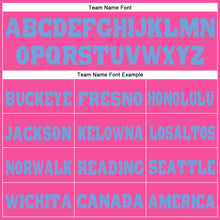 Загрузить изображение в средство просмотра галереи, Custom Pink Light Blue Fleece Jogger Sweatpants