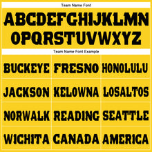 Загрузить изображение в средство просмотра галереи, Custom Gold Black Fleece Jogger Sweatpants