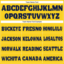 Загрузить изображение в средство просмотра галереи, Custom Gold Navy Fleece Jogger Sweatpants