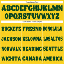 Загрузить изображение в средство просмотра галереи, Custom Gold Green Fleece Jogger Sweatpants