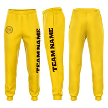 Загрузить изображение в средство просмотра галереи, Custom Gold Brown Fleece Jogger Sweatpants