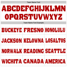 Загрузить изображение в средство просмотра галереи, Custom White Red Fleece Jogger Sweatpants