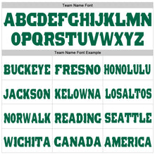 Загрузить изображение в средство просмотра галереи, Custom White Kelly Green Fleece Jogger Sweatpants