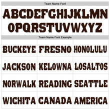 Загрузить изображение в средство просмотра галереи, Custom White Brown Fleece Jogger Sweatpants