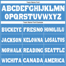 Загрузить изображение в средство просмотра галереи, Custom Powder Blue White Fleece Jogger Sweatpants