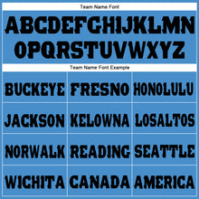 Charger l'image dans la galerie, Custom Powder Blue Black Fleece Jogger Sweatpants