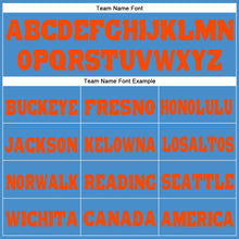 Charger l'image dans la galerie, Custom Powder Blue Orange Fleece Jogger Sweatpants