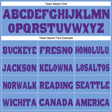 Charger l'image dans la galerie, Custom Powder Blue Purple Fleece Jogger Sweatpants