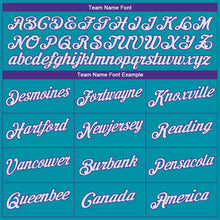 Загрузить изображение в средство просмотра галереи, Custom Teal Purple-White Authentic Throwback Basketball Jersey