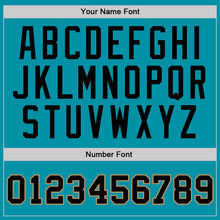 Загрузить изображение в средство просмотра галереи, Custom Teal Black-Old Gold Authentic Throwback Basketball Jersey